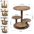 W00D0 Rustic Multi-Tier Wooden Display Stand – Premium Teak Wood & Gorjon Plywood Organizer