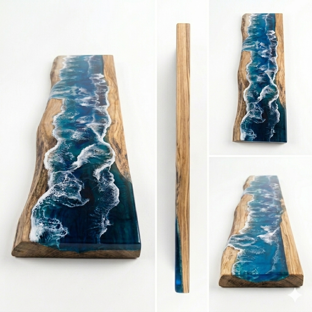 Ocean Theme Resin Floating shelves