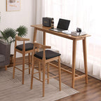 Scandinavian Solid Wood Bar Stool | Modern Kitchen & Counter Chair