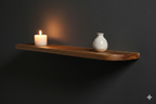 Premium Raintree Wood Floating Shelf
