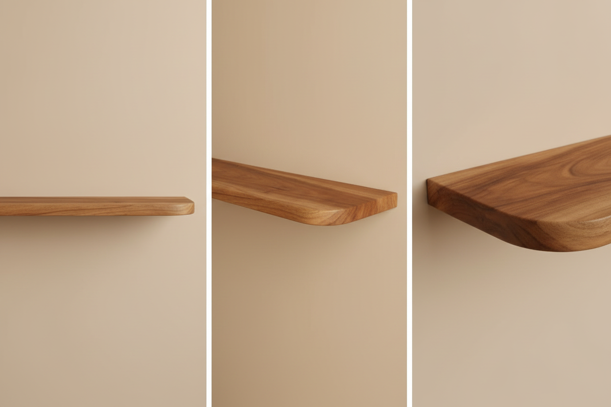 Premium Raintree Wood Floating Shelf