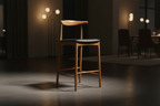 Premium Lifestyle - Single Teak Bar Stool