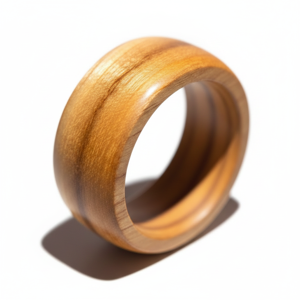 Wooden Ring 2 - White Background